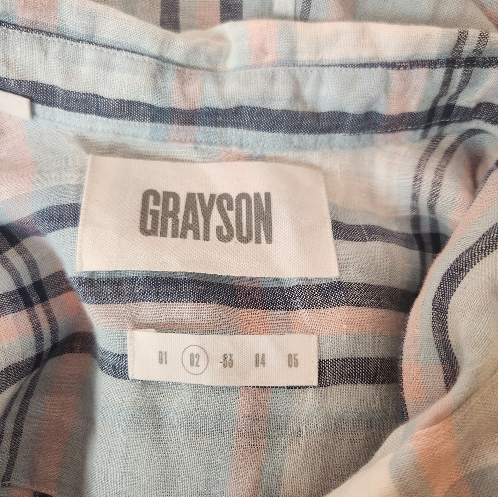 Anthropologie Grayson LINEN button-down w/free Downton Abbey e… - Picture 3 of 3